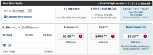 Delta Economy Basic Search Results